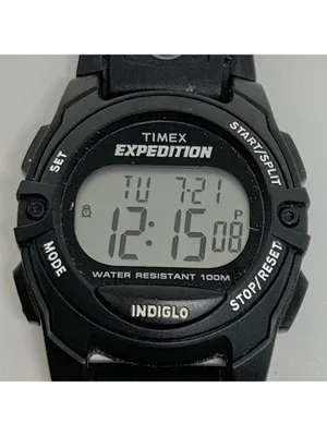 Timex Expedition Women T49661 sports digital watch 34mm black tone running thumbnail 3