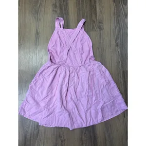 Free People Apron‎ Overalls Mini Dress Milkmaid Coquette Linen Barbiecore Hippie thumbnail 4