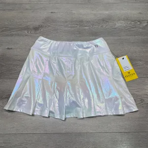 EleVen by Venus Williams White Iridescent‎ Flutter Tennis Skirt XS XSmall thumbnail 2