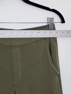 Old Navy Womens Olive Green High Rise Wide Leg Pull-On Pants Size Small thumbnail 6