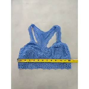 Aerie Blue Whimsy Romantic Boudoir Bridal Cottage Lingerie Lace Bralette Small thumbnail 5