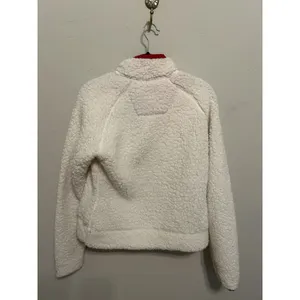Antigua Women’s M Georgia Bulldogs Sherpa Half Zip Pullover Jacket White/Red thumbnail 2