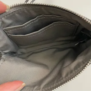 Coach Wristlet Wallet Pouch Corner Zip Credit Card Phone Travel Leather Grey thumbnail 10