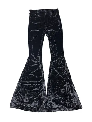 Wrangler Black Velvet High Rise Flare Pants thumbnail 1