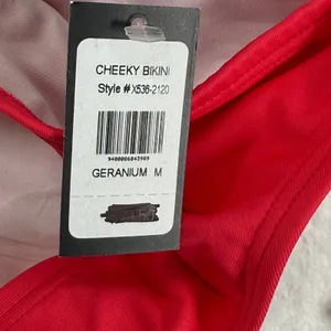 Frederick's of‎ Hollywood Geranium Red Cheeky Bikini Bottoms Size M thumbnail 3