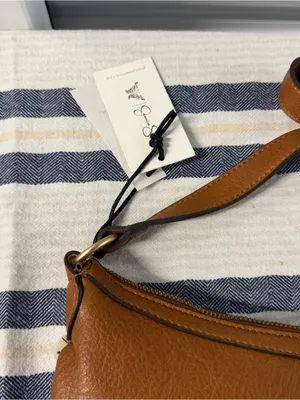 Jessica Simpson NWT Sherpa Shoulder Bag Camel Faux Leather Hobo Purse thumbnail 3