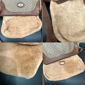 Vintage GUCCI Micro GG Supreme PVC Canvas Brown Leather Trim Shoulder Bag thumbnail 16