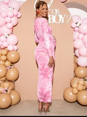 Pink Baby Shower Dress Size XL thumbnail 2