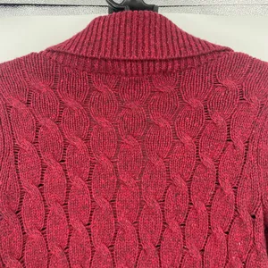 Eddie Bauer Cable Knit Angora Cardigan Womens Sweater Sz SP Fisherman Preppy thumbnail 7