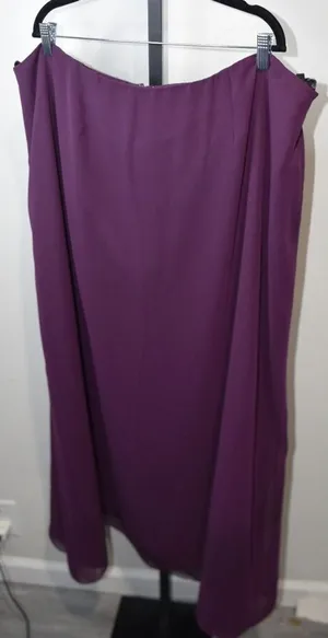 Alfred Angelo Purple Grape Maxi Formal Skirt 26W Prom Formal Whimsigoth thumbnail 1