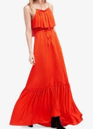 $250 Nwt red‎ free people small dress thumbnail 1