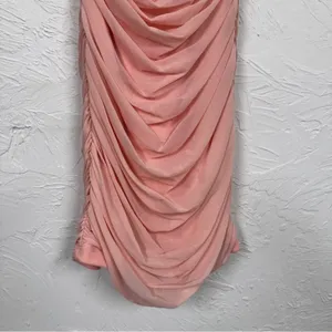 Lucy In The Sky Pink Strappy Ruched Bodycon Mini Dress Womens S Party Cocktail thumbnail 7