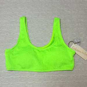 CABANA DEL‎ SOL Lime Green Neon bikini Size M thumbnail 5