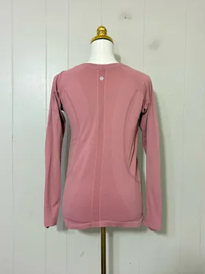 Lululemon Swiftly Tech Long Sleeve Shirt Pink Running Top Tagless thumbnail 6