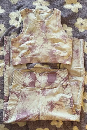 Aerie Offline Tie Dye Sports Bra & Leggings Set thumbnail 2
