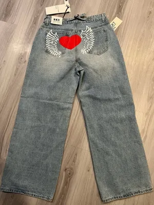 SKY Women's Wide Leg Light Blue Jeans thumbnail 7