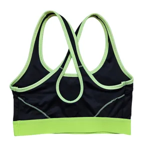 2XIST Micro Cross-Back Sports Bra Womens Small Black Green Sportswear thumbnail 7