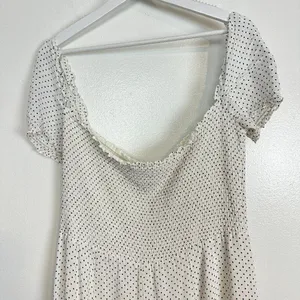 REFORMATION Bambina Polka Dot Dress in Vanilla Size Large thumbnail 9