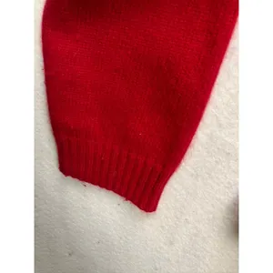 Vintage B Moss Stanley Blacker Angora Sweater Red Turtleneck Japan Womens L Cozy thumbnail 10