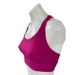 Lululemon Women's Pink Strappy Cross Yoga Athletic Sports Bra Crop Top Size 4 thumbnail 3