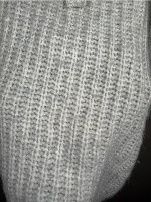 Aerie • Lace Up Oversized Knit Sweater Wool & Alpaca Blend Oatmeal Sz XL thumbnail 8