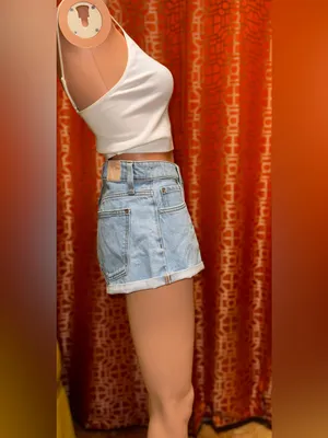 Zara Denim Shorts Size 6 thumbnail 2
