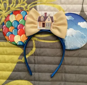 NWOT Disney Pixar Up Carl Balloons Kevin Russell Lightweight Minnie Ear headband thumbnail 1