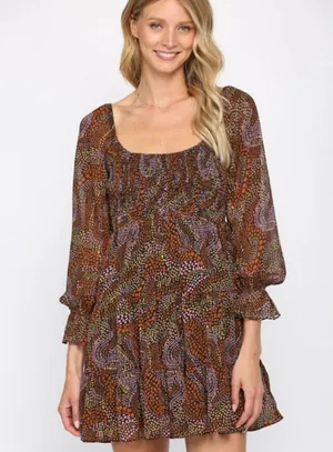 Fate Multicolor Paisley Dress thumbnail 1