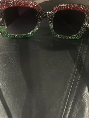 Oversized Glitter Frame Sunglasses thumbnail 6