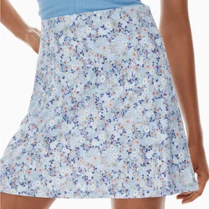 Aritzia Light Blue Floral Mini Skirt thumbnail 1