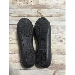 Crocs Patent Cap Toe Black Flats Women's Size 11 Slip-on Comfort Ballet thumbnail 7