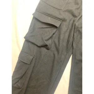 Halara size tall large new Black Wide Leg Cargo Pants velour Ribbed casual relax thumbnail 8