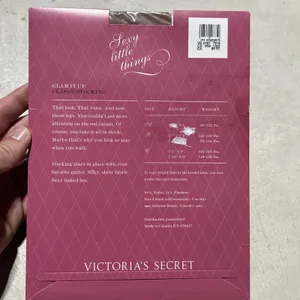 Victoria's Secret Stockings Hoisery Glam It Up Nude SIZE C Sexy Little Thing VTG thumbnail 5