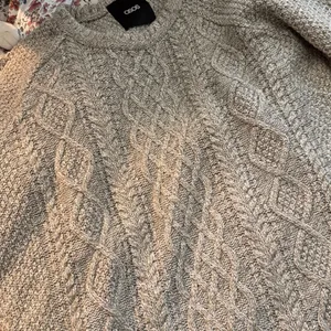 ASOS Heather Tan/Cream Cable Knit Pullover thumbnail 7