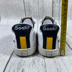 Goats The 005 Leather Sneaker Velcro Straps White Size 8.5 thumbnail 2