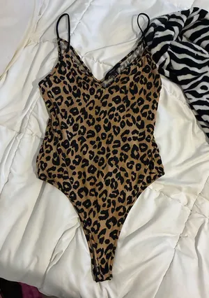 Forever 21 cheetah bodysuit  thumbnail 1