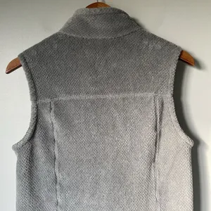 Patagonia Re-Tool Sherpa Fleece Vest Outerwear Gray Blue Women's Size Medium thumbnail 4
