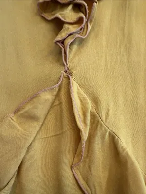 Skemo Basics Flamenco Ruffle Midi Dress - Mustard Yellow thumbnail 3