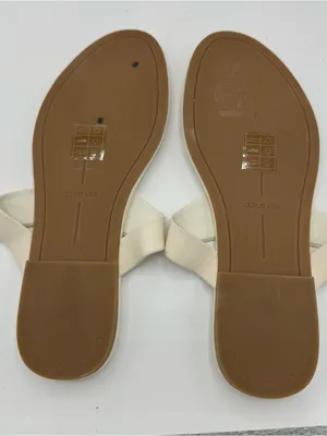 Dolce Vita Off-White Kittle Thong Sandal Anthropologie‎ revolve size 7.5 bridal thumbnail 2