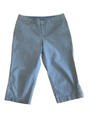 Dockers Women’s Light Gray Crop pants thumbnail 1