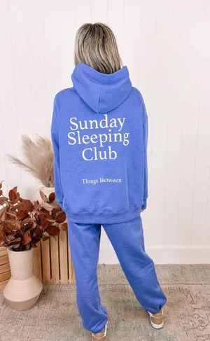 Sunday Sleeping Club Sweat Set Blue thumbnail 3