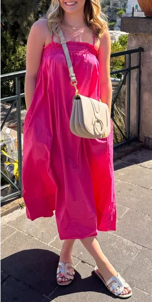 Pistola Pink Midi Dress thumbnail 1