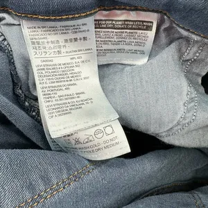 Levi's Classic Mid Rise Skinny size 30 blue jeans‎ pants womens thumbnail 6