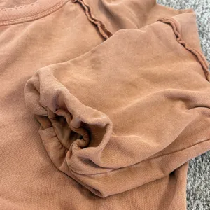 Free People Sweet Deets Womens XS Cinnabae‎ Pullover Sweatshirt Oversized thumbnail 7