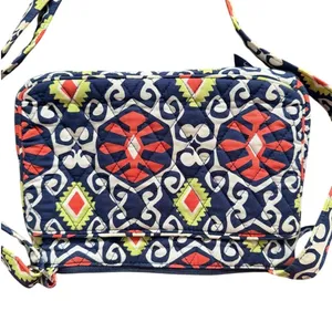 Vera Bradley Sun Valley Tablet Hipster Navy Red Crossbody Boho Western thumbnail 2
