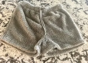 Womens Sexy Warm Fuzzy Fleece Cropped Lounge Two- Piece Set Size Small thumbnail 8