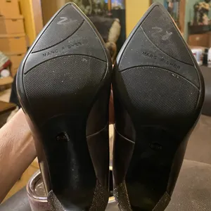 Marc Fisher Pewter and Silver Glitter Heels thumbnail 5