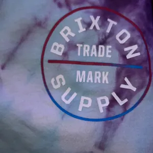 BRIXTON🦎 Oath Oversized Tie Dye Womens Tee🌵 Purple Size L thumbnail 5