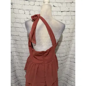 Lulus Elevated Vision Tiered Maxi One Shoulder Cocktail Dress Size XL thumbnail 6