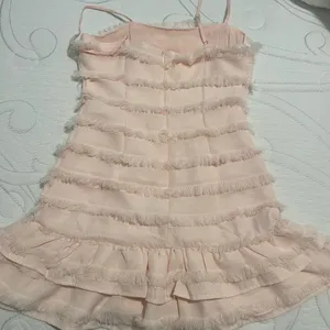 Princess Polly Elegant Cream Fringe Dress thumbnail 2